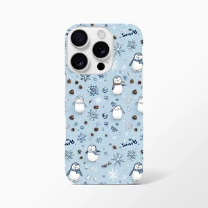 Entzückende süße Pinguin Winter Weihnachten Handyhülle für iPhone 11 bis 16 - Bild 1 von 6