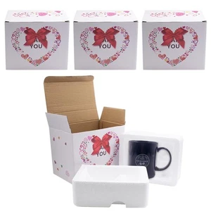 4 Sets Mug Boxes for Gift, 11 oz Coffee Cup Shipping Boxes with Foam Support,... - Picture 1 of 6