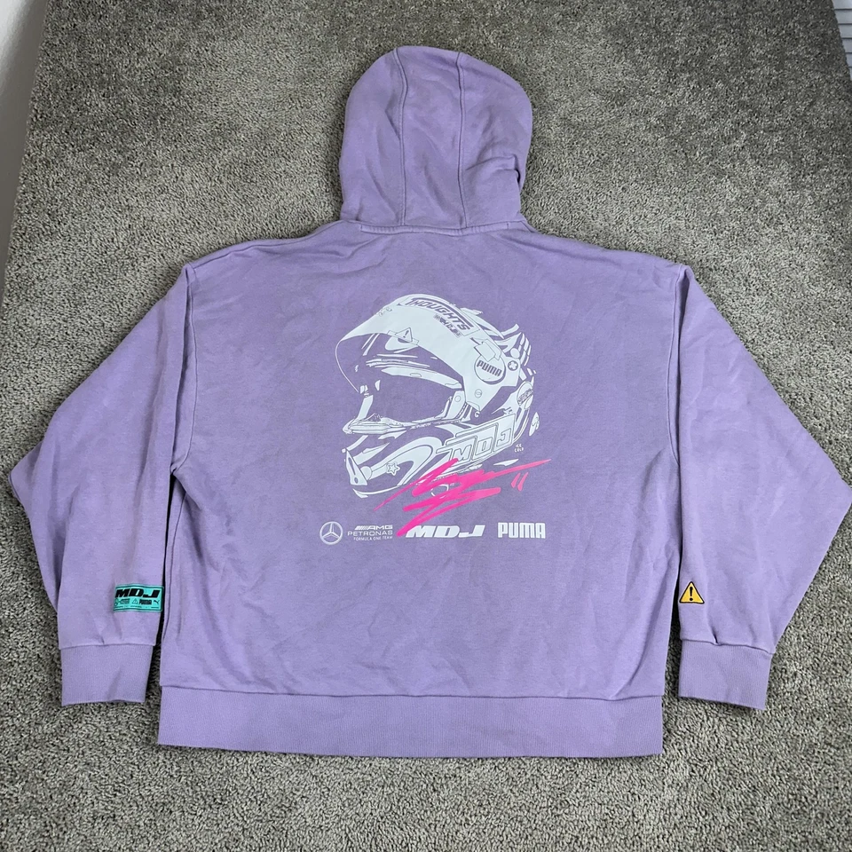 Sudadera con capucha Mercedes-AMG Petronas para hombre XL púrpura F1 carreras Mad Dog Jones Foruma 1 Foto 1 de 4