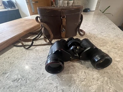 Ross London Stepruva Binoculars 9x35 with original leather and neck straps - Image 1 of 4