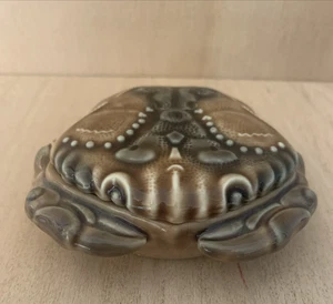 1950s Wade Porcelain Shore Crab Figure Trinket Pot With Lid - Vintage - Foto 1 di 8