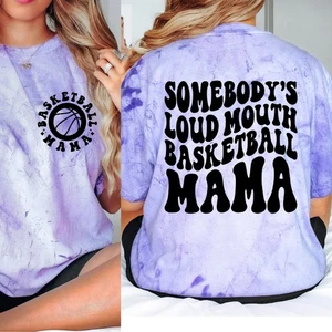 Comfort Color Blast Tee, Loud Mouth Basketball Mama Tee , Sarcastic  Mama Tee - Picture 1 of 11