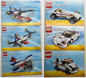 Two Lego Creator sets-31020-Twinblade Adv, 31006-Highway Speed-100% complete