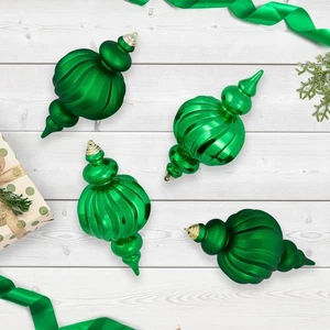Northlight Shatterproof Commercial Size Finial Christmas Ornaments - 10" - - Picture 1 of 6