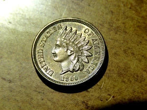 Seltener hochwertiger vz+ Semi Key Date 1861 Indian Thick Planchet Cent K1 - Bild 1 von 2