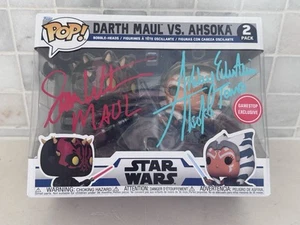 Darth Maul Ahsoka Funko signiert Sam Witwer Ashley Eckstein BAS Beckett Star Wars - Bild 1 von 11