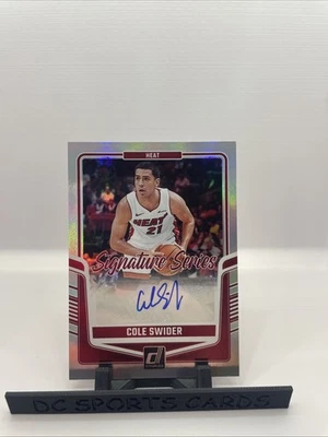 2024-25 Donruss Signature Series Cole Swider Auto #SS-CSH - Image 1 of 2