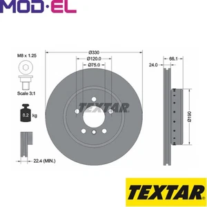 2x BRAKE DISC 92265825 FOR BMW B47D20A N47D20C/D N20B20A/B 2.0L 4cyl 5 F11 3.0L - Picture 1 of 8