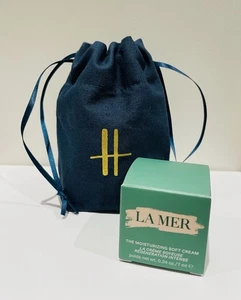 LA MER The Moisturizing SOFT Cream (7ml) in Harrods Pouch - NEW **RRP £37** - Picture 1 of 9
