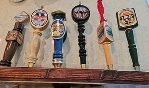Lot 6 Northwest WA OR Beer Tap Handles with Display Red Hook Widmer Alaskan + - Picture 1 of 4