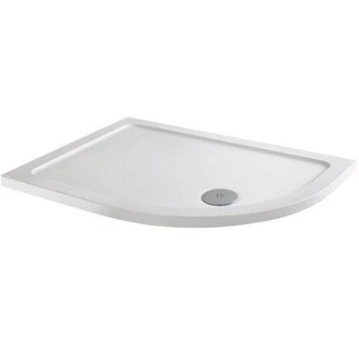 HYDROLUX Modern Offset Quadrant Shower Tray 1200x800mm RH Low Profile Lightweight White