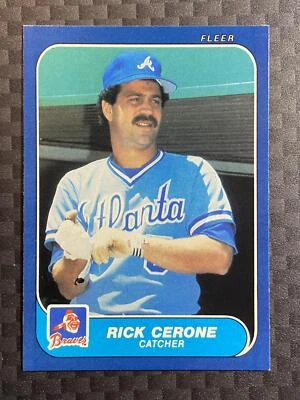 NM Rick Cerone #511 1986 Fleer Atlanta Braves - Image 1 of 2
