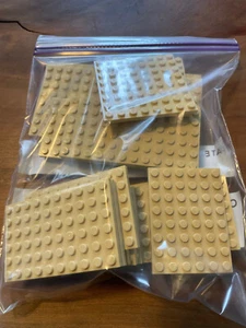 Menge 20 Lego hellbraun zufällige Größe Grundplatten Platte 6x6 6x8 6x10 6x12 6x14 8x8 8x16 - Bild 1 von 4