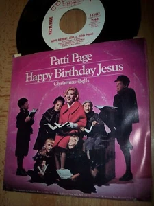VG++ Brenda Lee Happy Birthday Jesus / Christmas Bells DEMO 45RPM w/pic slv - Picture 1 of 1