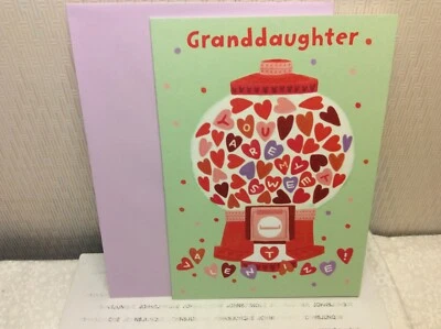RSVP GRANDDAUGHTER VALENTINE GREETING CARDS New w/envelope "You're so loved?" - Image 1 of 2