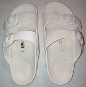 Birkenstock Youth Arizona EVA Sandals Size 32 EU/ 1 - 1.5 US White - Picture 1 of 16