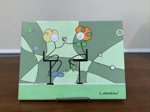 Original Painting Wall Art Home Decor Signed Abstract Acrylic - Picture 1 of 4
