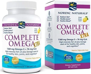NORDIC NATURALS, COMPLETE OMEGA XTRA 60 Wechkapseln SUPER PREIS - Bild 1 von 3