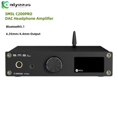 SMSL C200PRO XU-316 HiFi DAC Audio Decoder Bluetooth 5.1 Headphone Amplifier my1 - Image 1 of 4