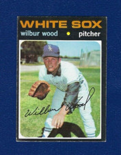 1971 Topps baseball card #436 Wilbur Wood Chicago White Sox EX