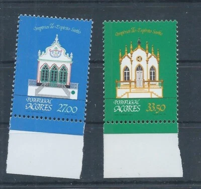 Azores stamps.  1982 Regional Architecture pair MNH SG 447 & 448  (M057) - Image 1 of 2