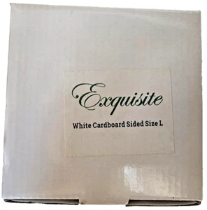 Embroidery Bobbins, White Cardboad Sided, Size L, by Exquisite, 144 count - Picture 1 of 2