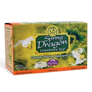 - Spring Dragon Longevity Tea - 20 bolsas de té envueltas individualmente, hace 60 servi - Imagen 1 de 5