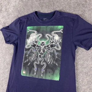 Nike Camicia Uomo Medium Blu Nero Mamba Kobe Bryant Fumetti Grafica - Foto 1 di 15