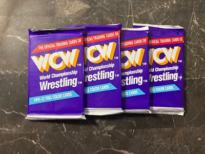 1991 Impel WCW Wrestling Trading Cards Factory Sealed Packs Lots of 4-SEALED! - Image 1 of 2