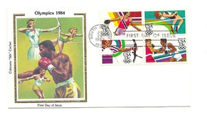 2048-51 13c Summer Olympics Colorano "Silk" Cachet, block of 4, FDC  - Picture 1 of 1