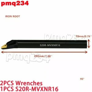 1PC S20R-MVXNR16 Lathe Internal Turning Tool Holder Boring Bar For VNMG16 Insert - Picture 1 of 4