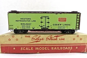 HO Silver Streak SS-408 Pro-Built 1930'S Green Bay & Western Reefer Low Ship - Picture 1 of 8