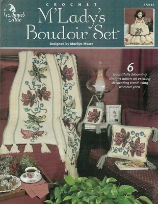 NUEVO JUEGO TOCADOR M'LADY'S DECORACIÓN DEL HOGAR LIBRO PATRÓN GANCHILLO ANNIE'S  Foto 1 de 2