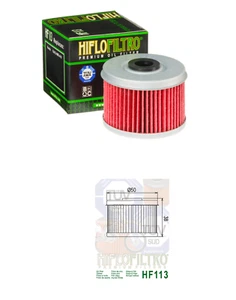 HF113 HIFLO FILTRO OLIO HONDA CBF 125 2014 2015 - Foto 1 di 1