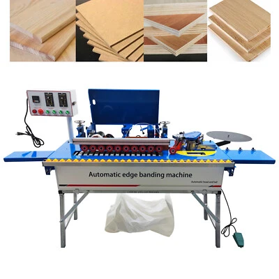 Машина для обвязки деревянных кромок автоматический разрыв двусторонняя обрезка и склеивание 110 В - Изображение 1 из 4