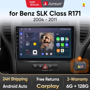 Radio de coche 6+128G para Mercedes-Benz SLK R171 2004-2011 Android 13 CarPlay DAB Nav - Imagen 1 de 12