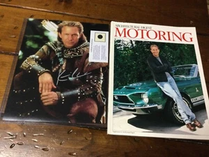**SIGNED** Kevin Costner ** 8x10 **PLUS** Architectural Digest MOTORING - Picture 1 of 11