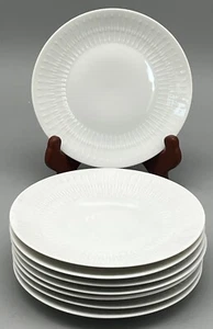 8 Vintage Hutschenreuther Selb APART White BREAD & BUTTER Plates 6" ~ NICE - Picture 1 of 10
