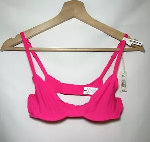 AERIE SMOOTHEZ Sheer Unlined Underwired Full Coverage Hot Pink Bra 36B NWT - Picture 1 of 5