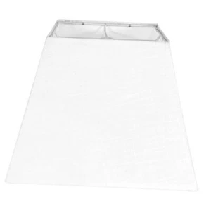 White Lamp Shade, 8''x8''Top 13''x13''Bottom 10'' Height, Square Lampshade - Picture 1 of 8