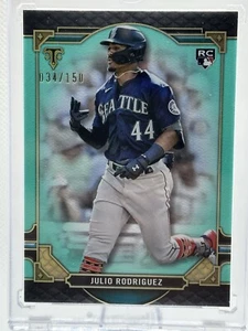 2022 Topps Triple Threads - Aquamarine #74 Julio Rodriguez /150 (RC) - Bild 1 von 3
