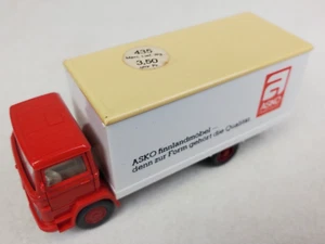 Wiking HO 1:87 Mercedes Benz "ASKO" Box Truck 3 1/4" Long Mint W/Orig Sticker - Picture 1 of 12