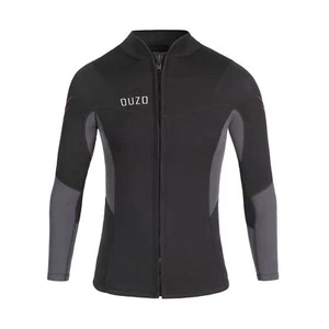 Wetsuit Top 3mm Wetsuit Jacket Men Front Zip Long Sleeve Diving Suit for Swim... - Picture 1 of 6
