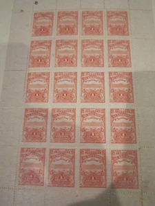 1911 EL SALVADOR STAMP SHEETS MINT MNH GUM (3) 1 CENTAVOS 5 CENTAVOS & 12 C- BNN - Picture 1 of 7
