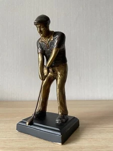 Antike Figur Skulptur Golfspieler Golfer Art Déco - Picture 1 of 16