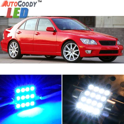 Kit de paquete interior de 10 luces LED azules premium para 01-05 Lexus IS300 + herramienta Foto 1 de 4