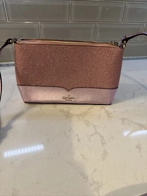 Kate Spade Lola Rose Pink Glitter Crossbody Handbag WKR00081 Beautiful 😍 - Image 1 of 4