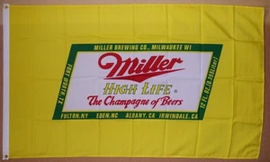 Miller High Life Premium Beer Flag 3' X 5' Indoor Outdoor Banner (USA Seller) - Picture 1 of 3