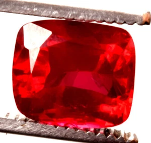 12.00 Cts. Natural Mozambique Red Ruby Cushion Shape Certified Gemstone - Picture 1 of 4