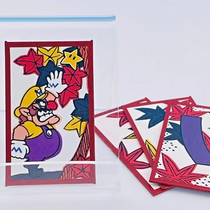 Waluigi Club Nintendo Super Mario Hanafuda Playing Cards 4-sets Red Limited JP - Picture 1 of 9